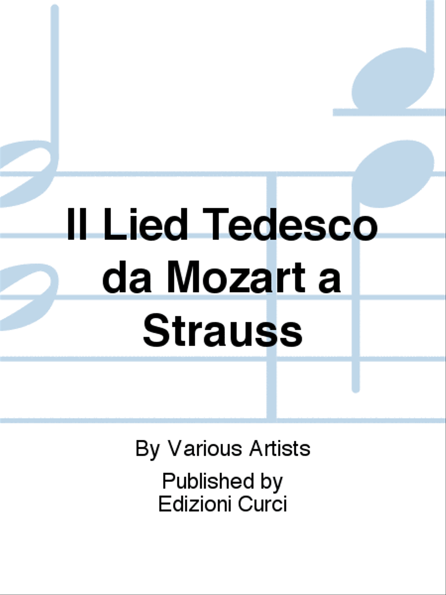 Il Lied Tedesco da Mozart a Strauss Voice Solo scores gallery preview page 1