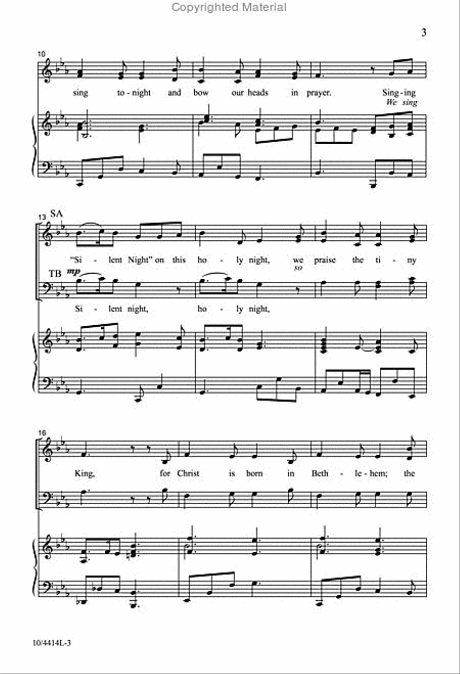 How Beautiful This Silent Night 4-Part scores gallery preview page 3