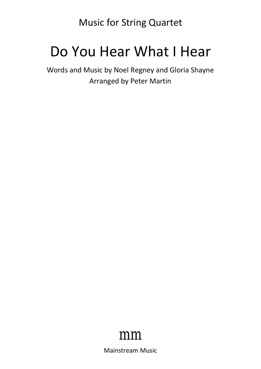 Do You Hear What I Hear String Quartet scores gallery preview page 2