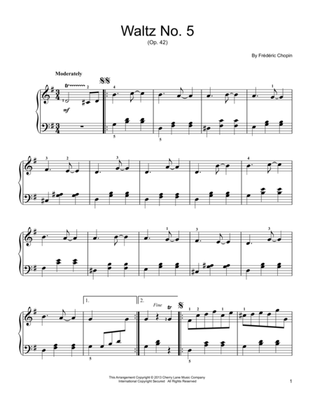 Waltz No. 5, Op. 42