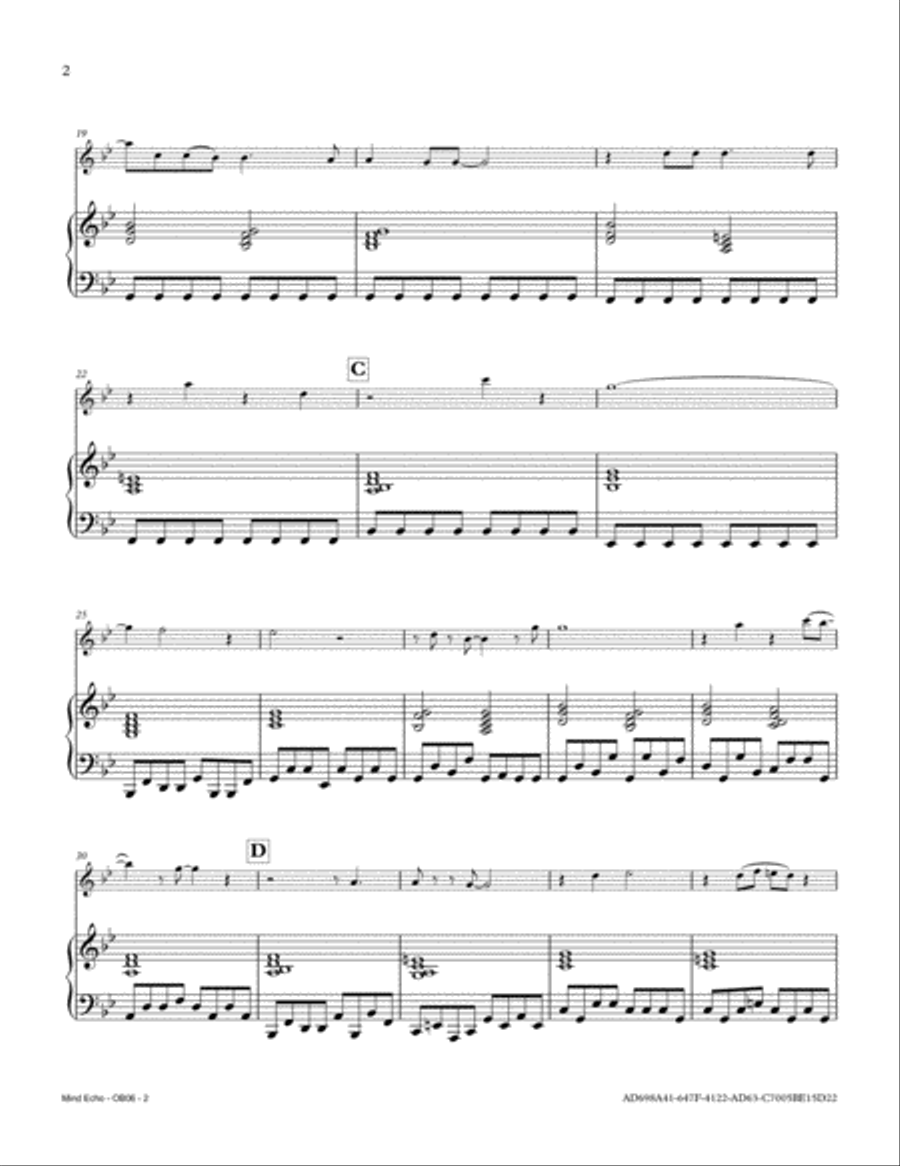 Mind Echo Mind Echo Piano scores gallery preview page 2