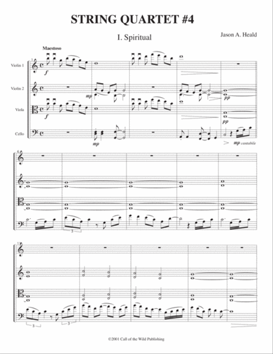 String Quartet #4 String Quartet scores gallery preview page 3