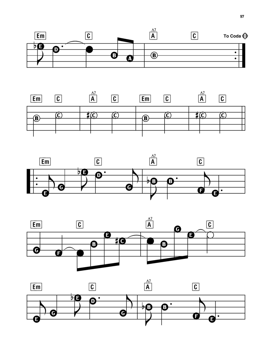 James Bond Theme Electronic Keyboard scores gallery preview page 2