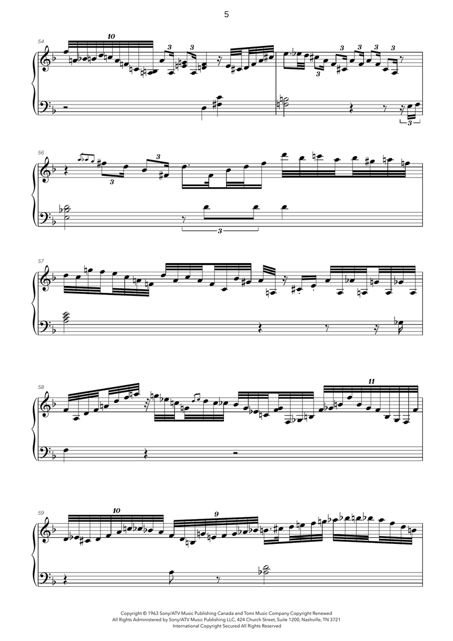 Hymn To Freedom Piano Solo scores gallery preview page 5