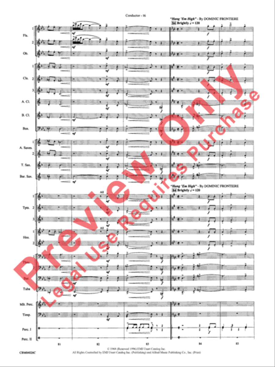 Go West! Concert Band scores gallery preview page 19