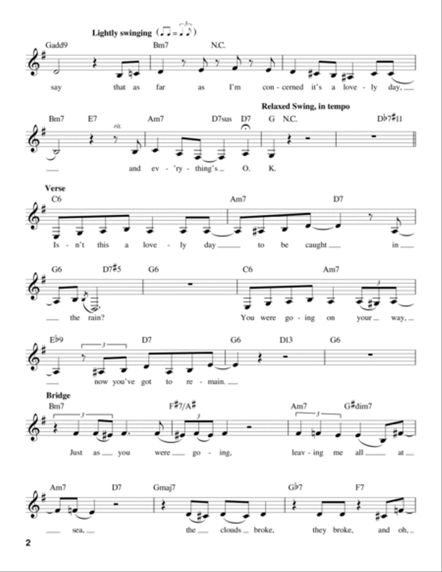 Isn't This A Lovely Day (To Be Caught In The Rain?) Voice scores gallery preview page 2
