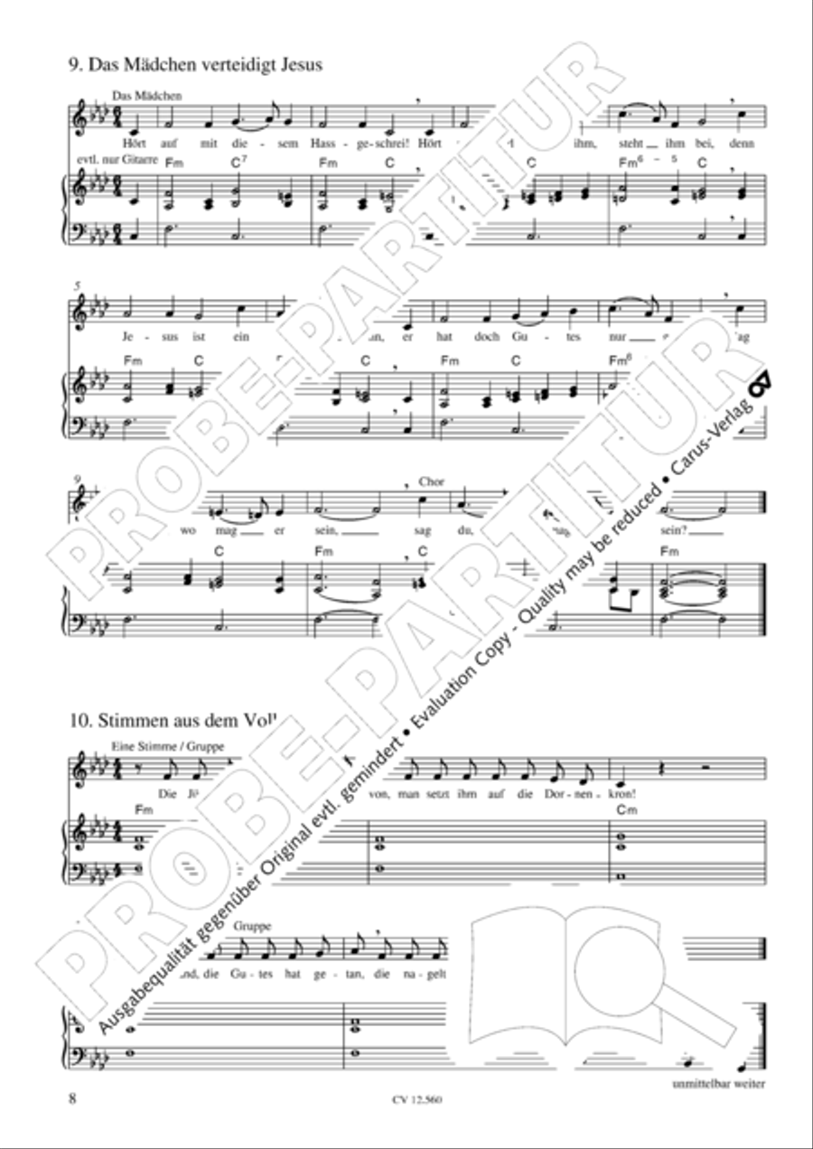 Das Tochterlein des Jairus Children's Choir scores gallery preview page 9