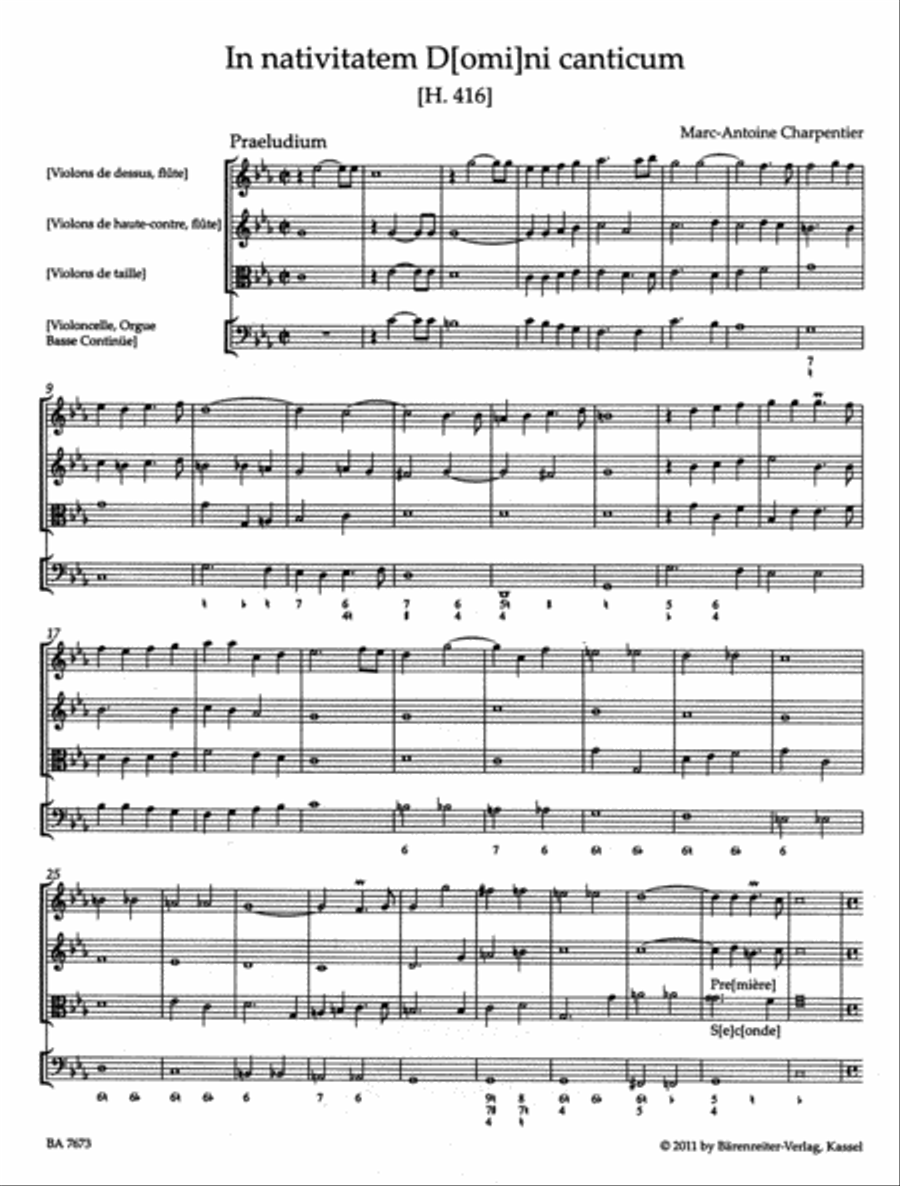 In nativitatem Domini canticum H. 416 4-Part scores gallery preview page 2