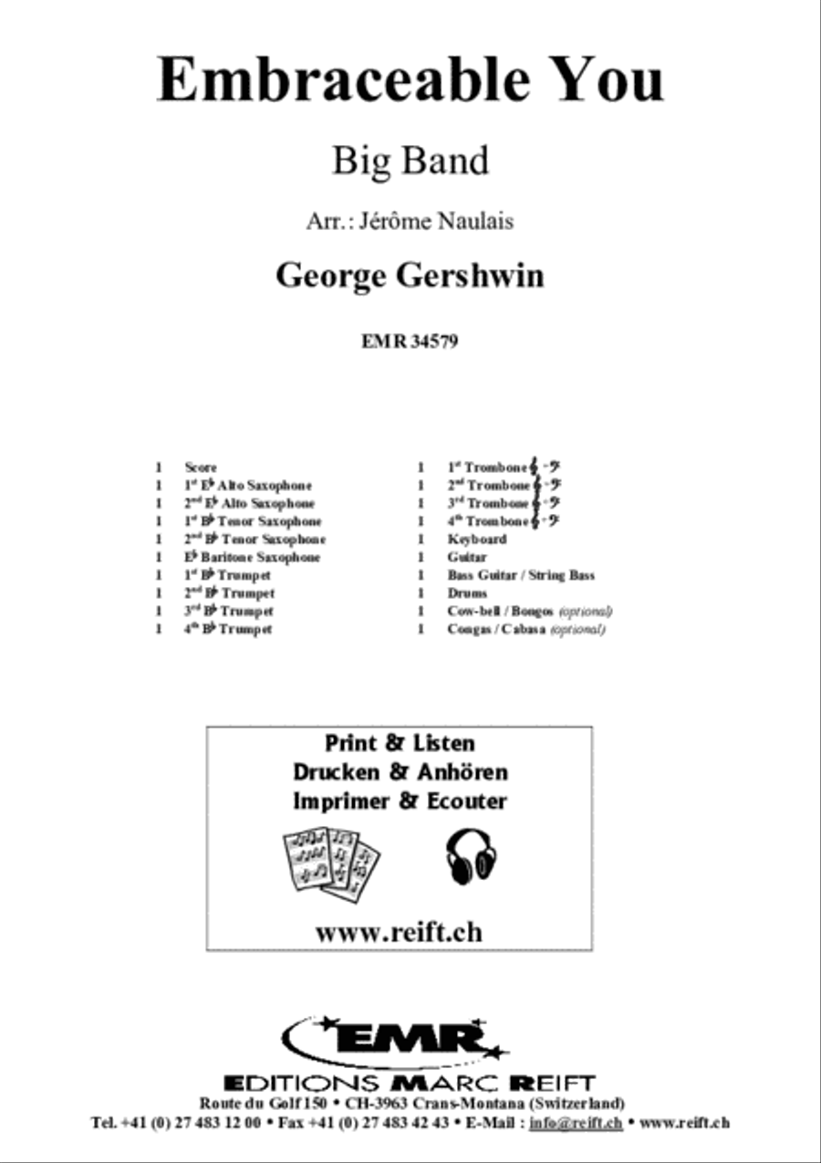 Embraceable You Big Band scores gallery preview page 2