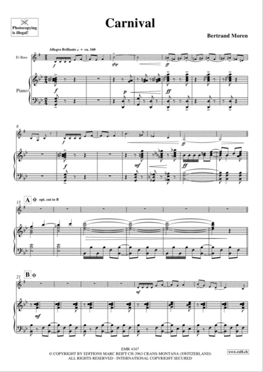 Carnival Voice Solo scores gallery preview page 3