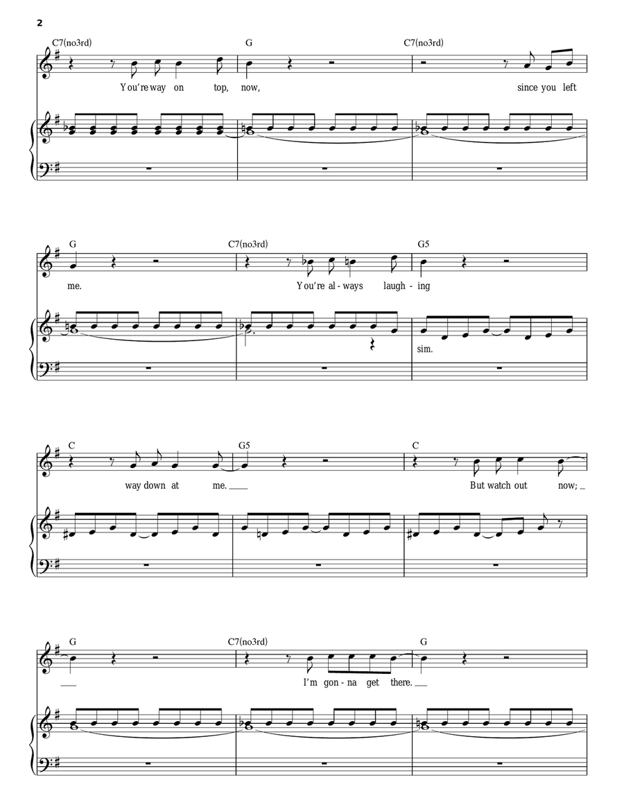 96 Tears Piano scores gallery preview page 2