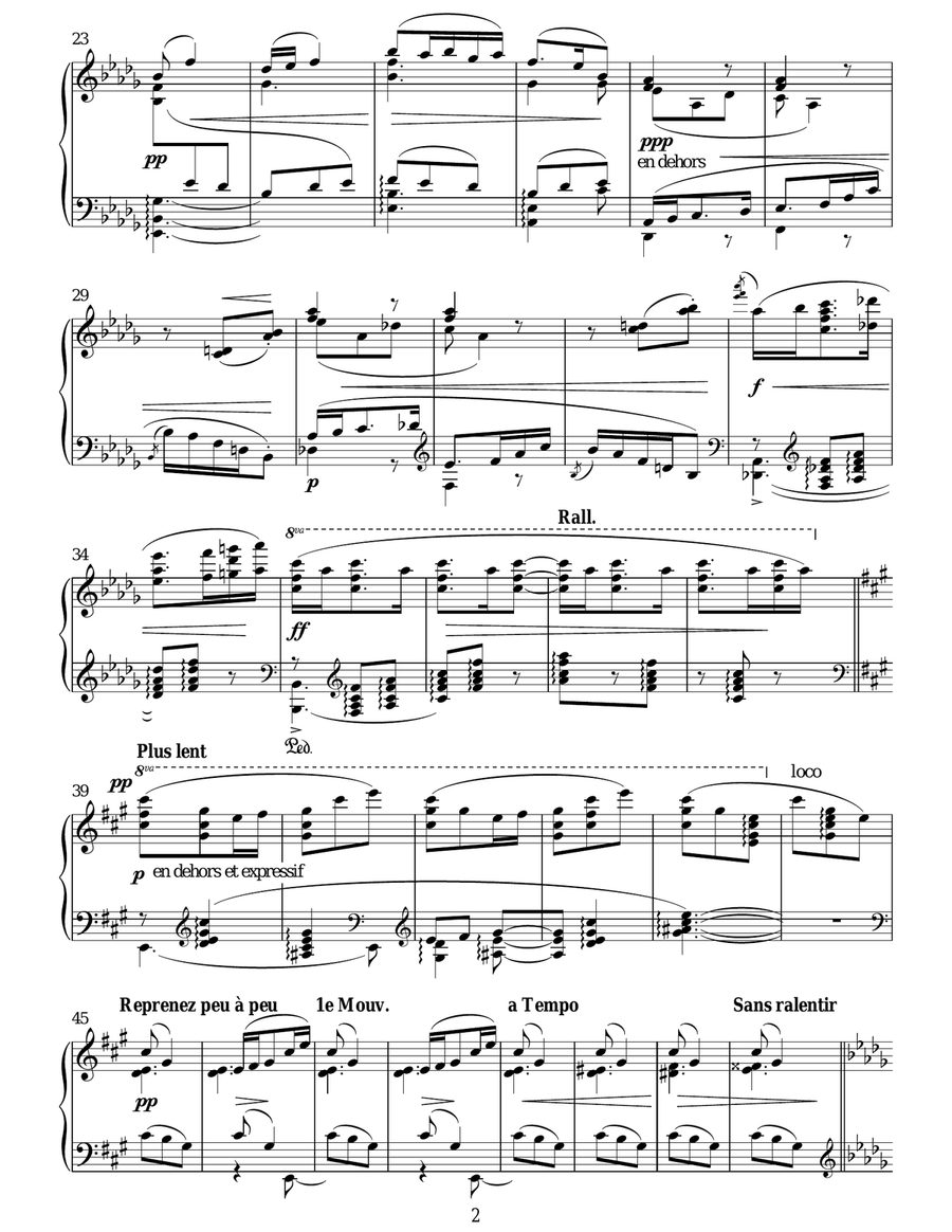Sonatine, 2nd Movement Piano Solo scores gallery preview page 2
