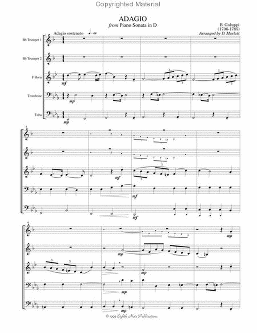 Adagio (from Sonata in D Major)