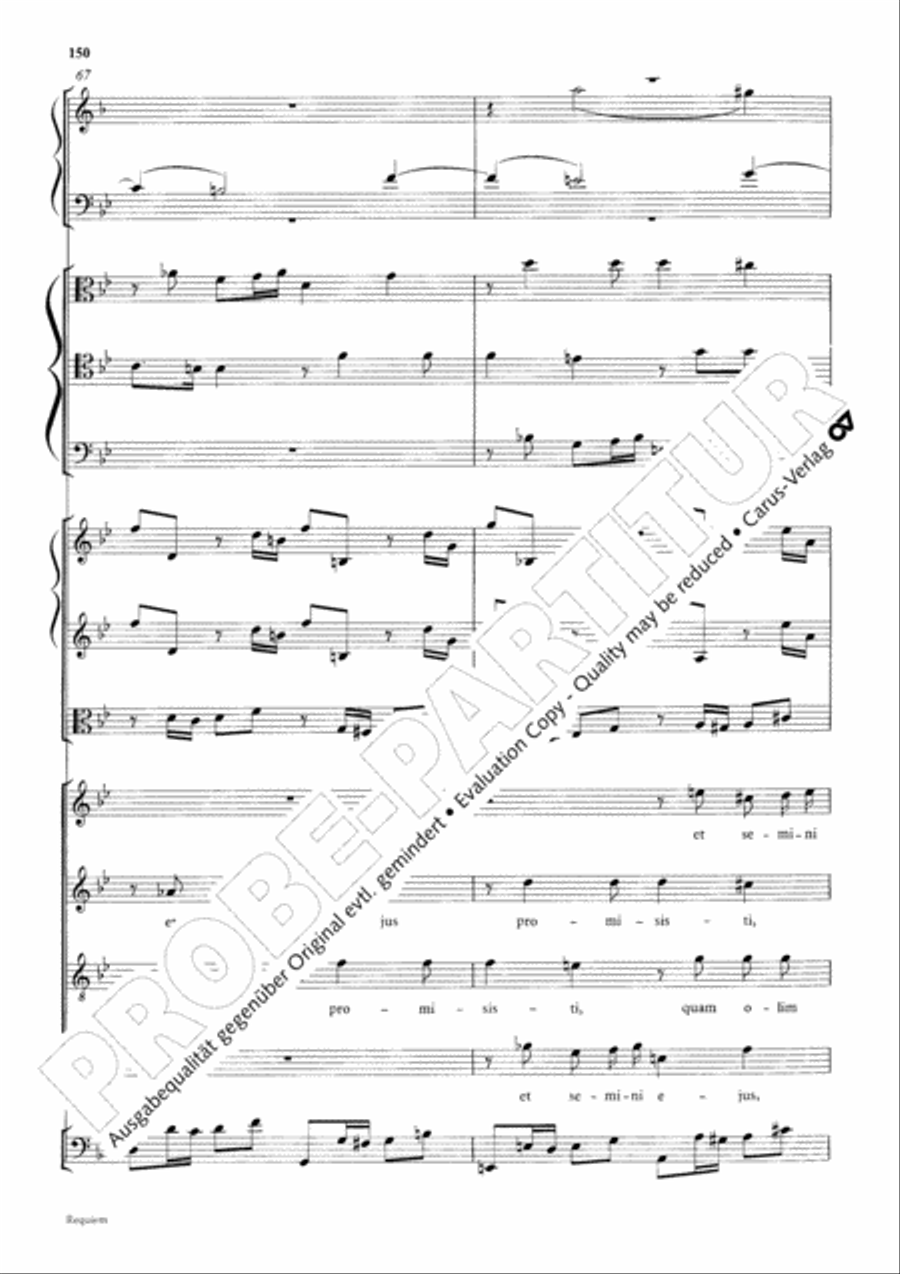 Requiem 4-Part scores gallery preview page 157