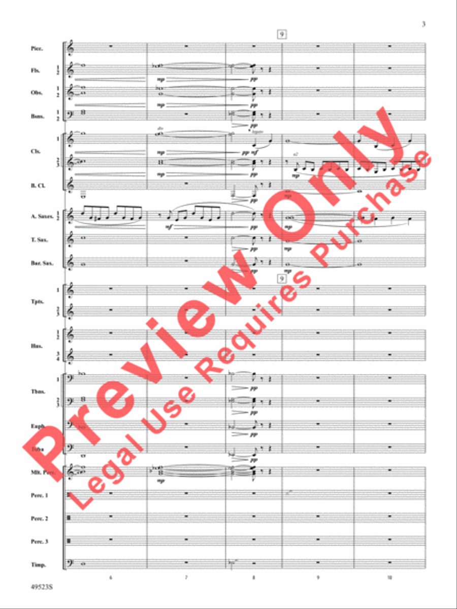 Life Eternal Concert Band scores gallery preview page 4