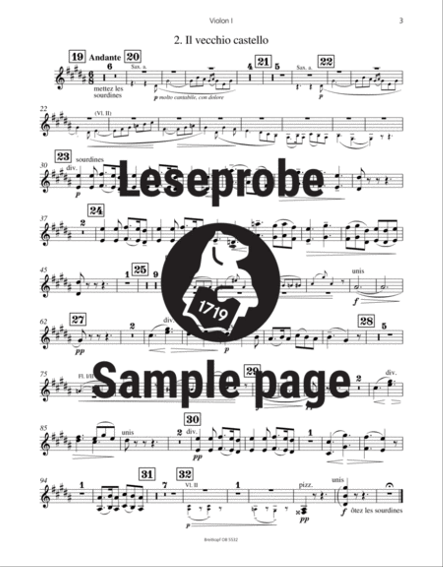 Tableaux d’une exposition Orchestra scores gallery preview page 4