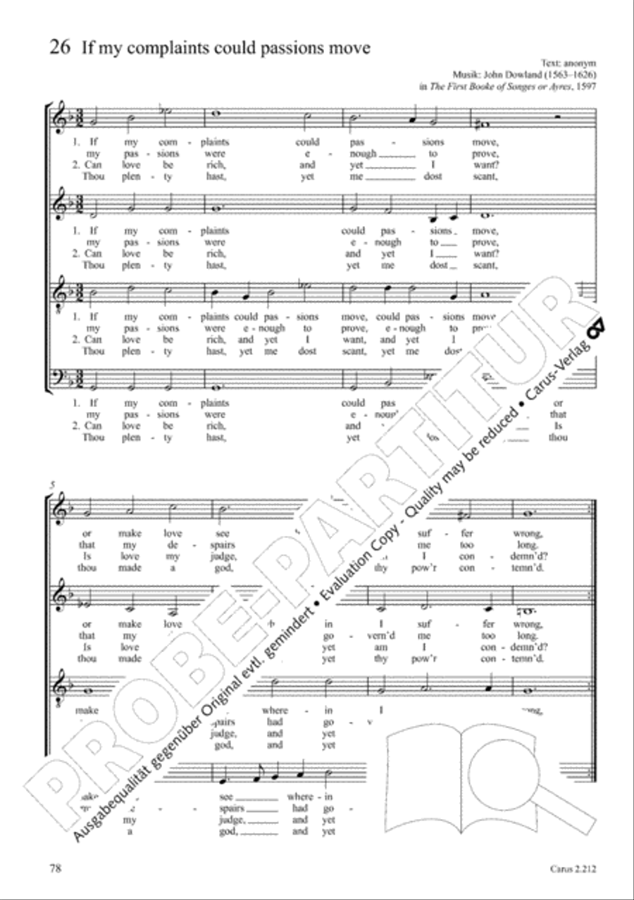 Love songs. Choral collection with CD 4-Part scores gallery preview page 70