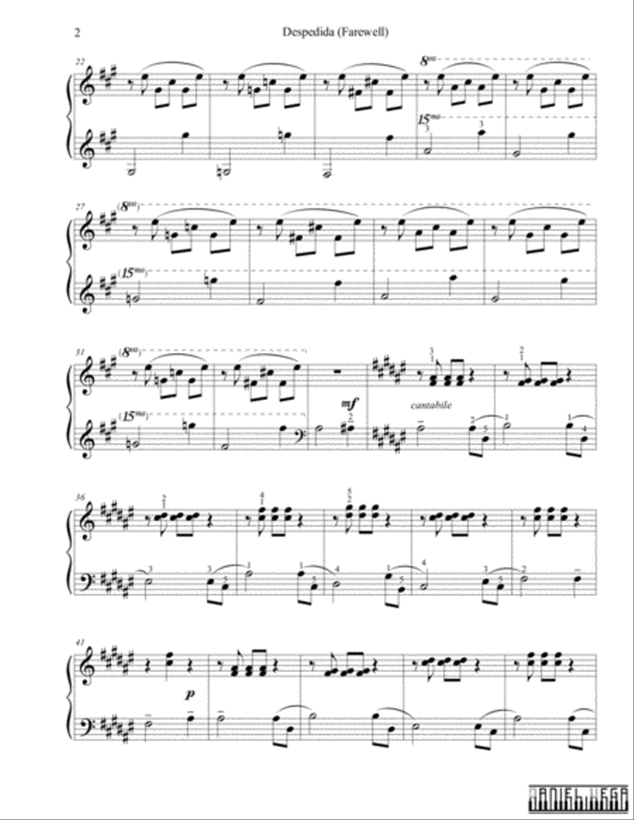 Farewell (Despedida). Bambuco -Latin American Dance-