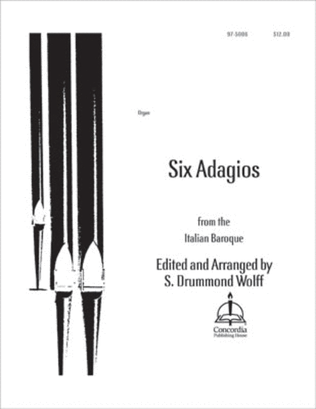 Book cover for Six Adagios from the Italian Baroque
