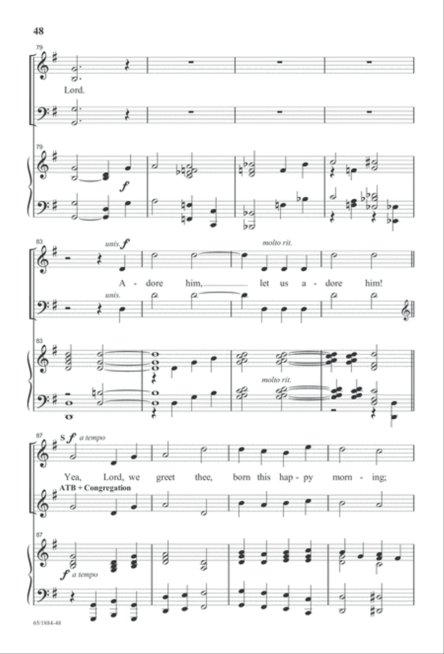 Let Us Adore Him Let Us Adore Him 4-Part scores gallery preview page 50