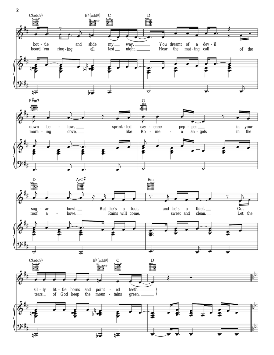 The Best Part Of The Day Piano, Vocal, Guitar scores gallery preview page 2