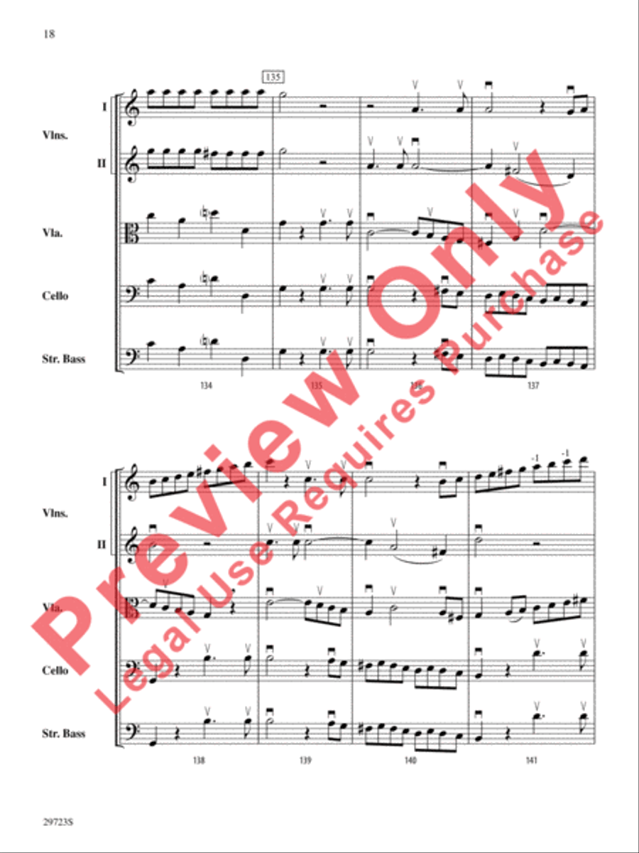 Symphony No. 41 String Orchestra scores gallery preview page 19