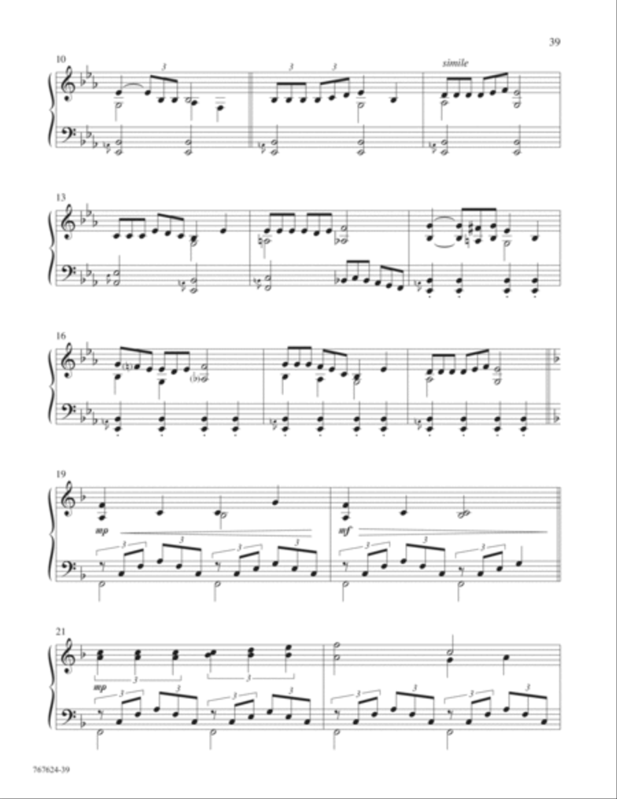Hymns for a Raney Sunday Piano Solo scores gallery preview page 16