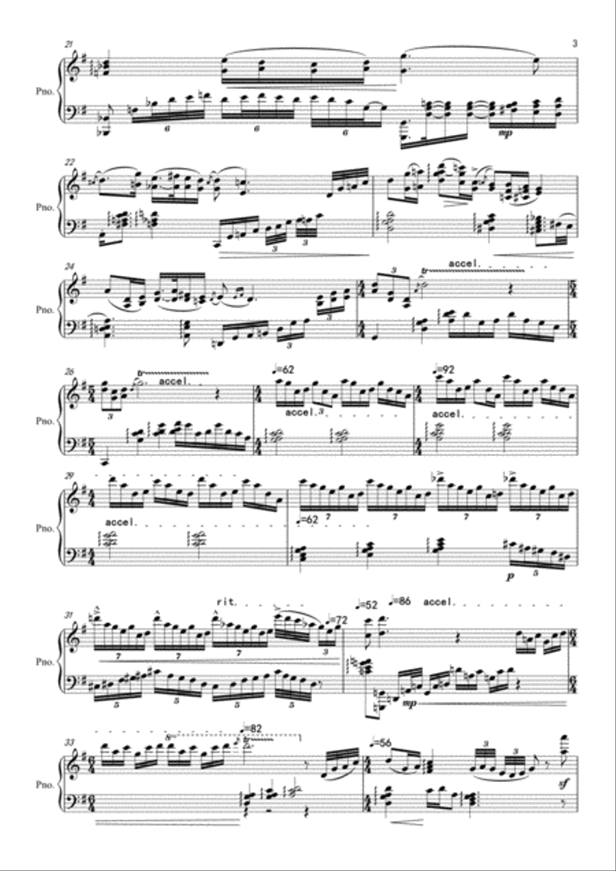 The loess Sentimen Piano Solo scores gallery preview page 3