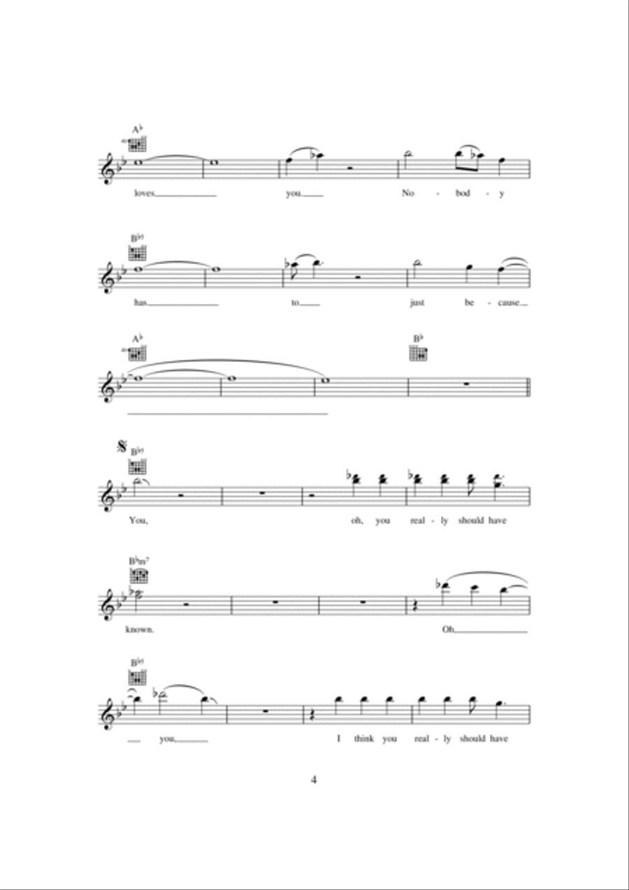 Just Because Just Because Piano scores gallery preview page 4