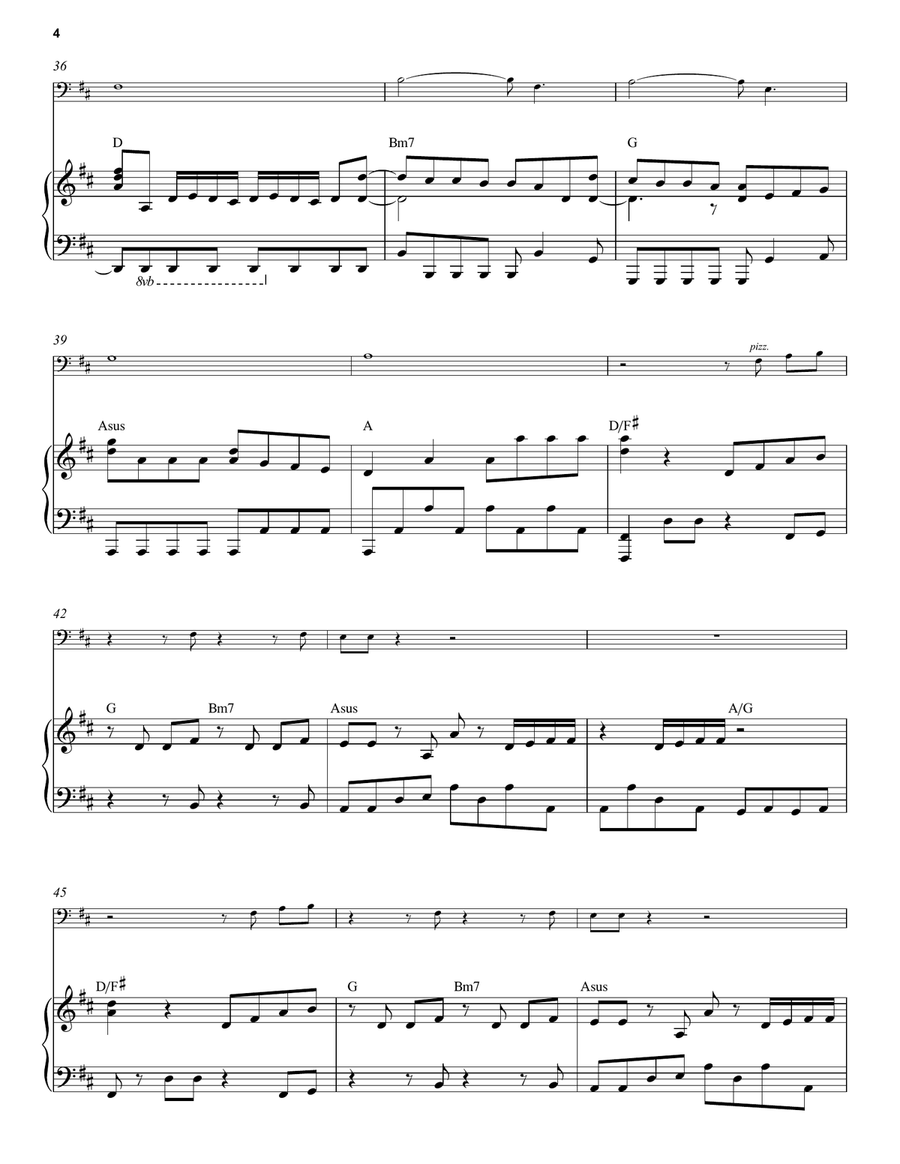 Anyone (with Optional Cello) Piano Solo scores gallery preview page 4