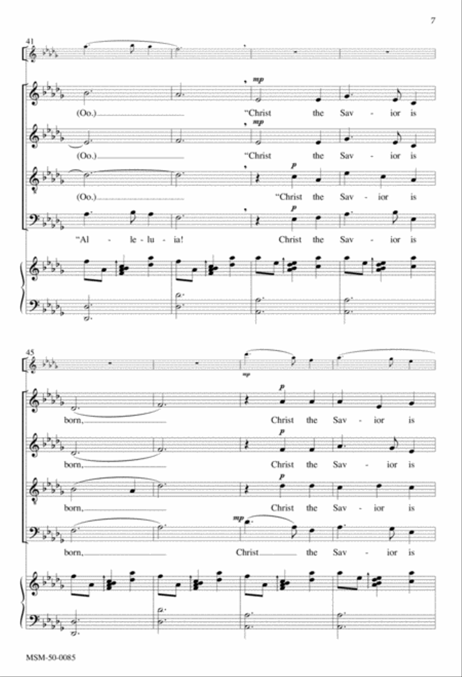 Silent Night 4-Part scores gallery preview page 6