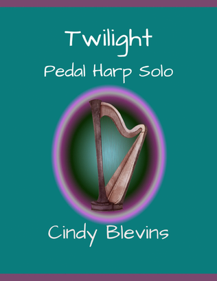 Book cover for Twilight, solo for Pedal Harp