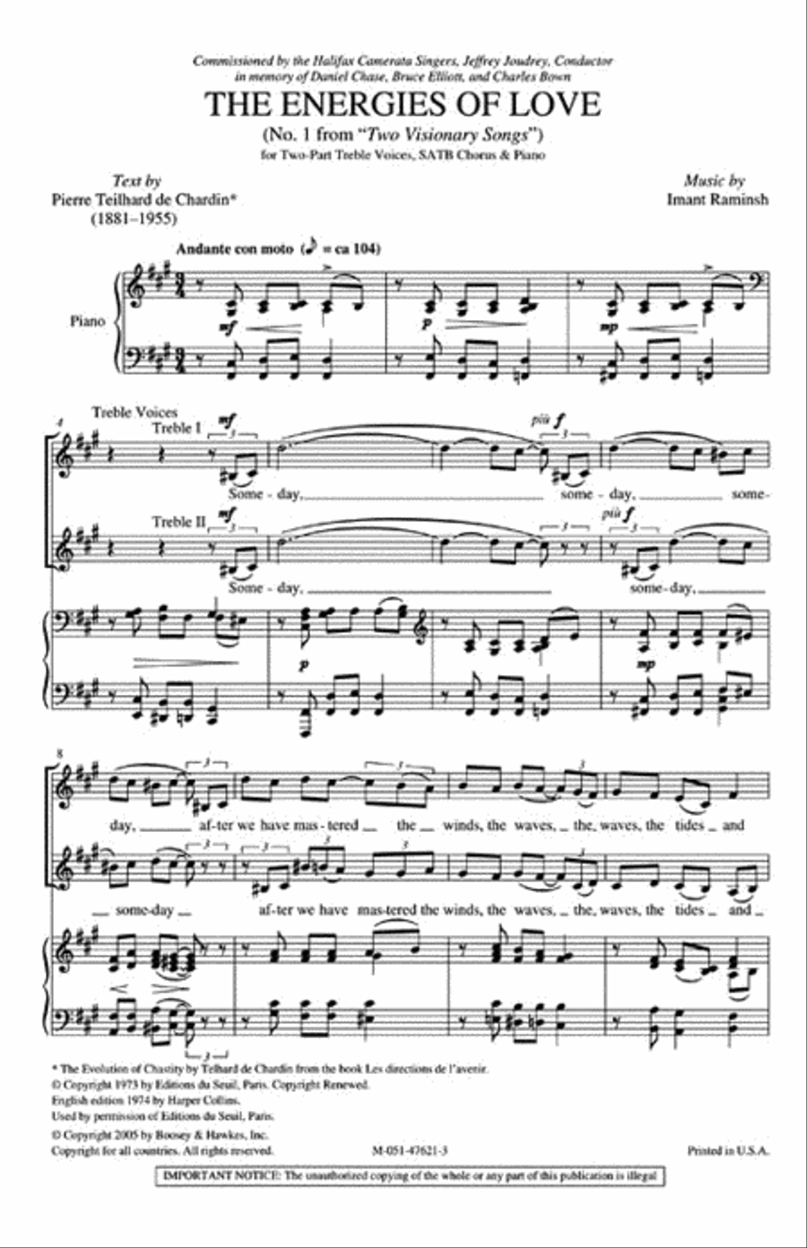 The Energies of Love The Energies of Love 4-Part scores gallery preview page 2