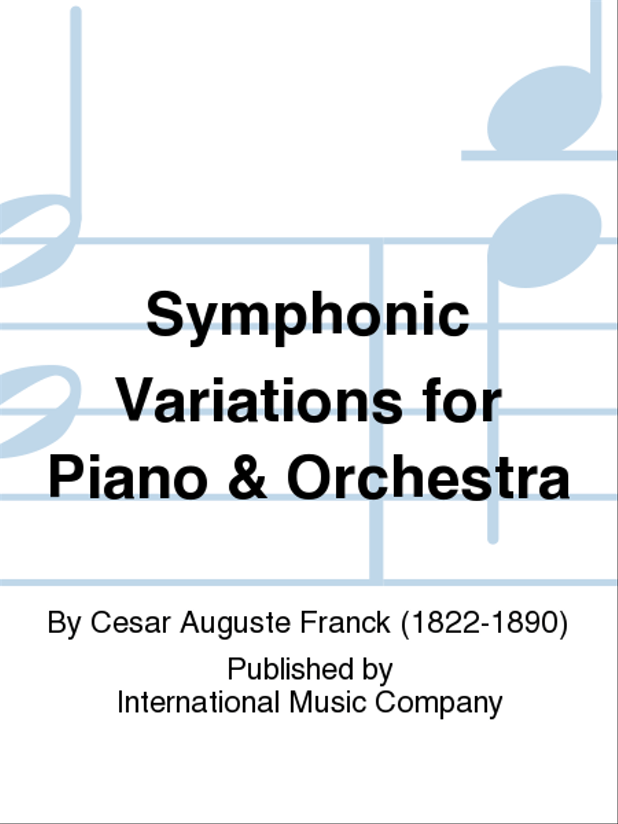 Symphonic Variations for Piano & Orchestra (WEBSTER) (2 copies required)