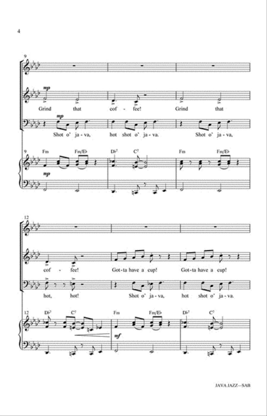 Java Jazz 3-Part scores gallery preview page 3
