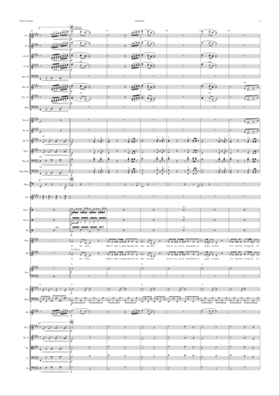 Heart Of Glass Heart Of Glass Full Orchestra scores gallery preview page 3