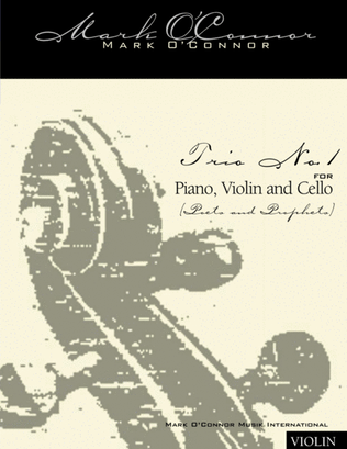 Book cover for Piano Trio No. 1 "Poets and Prophets" (violin part - pno, vln, cel)