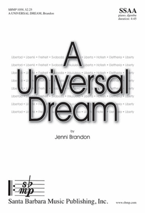 Book cover for A Universal Dream - SSAA Octavo