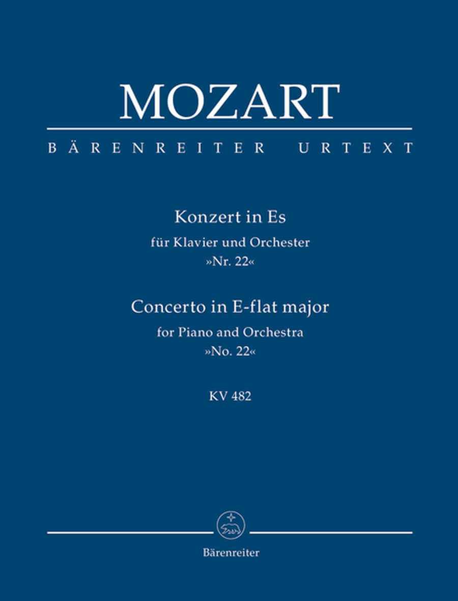 Concerto for Piano and Orchestra, No. 22 E flat major, KV 482