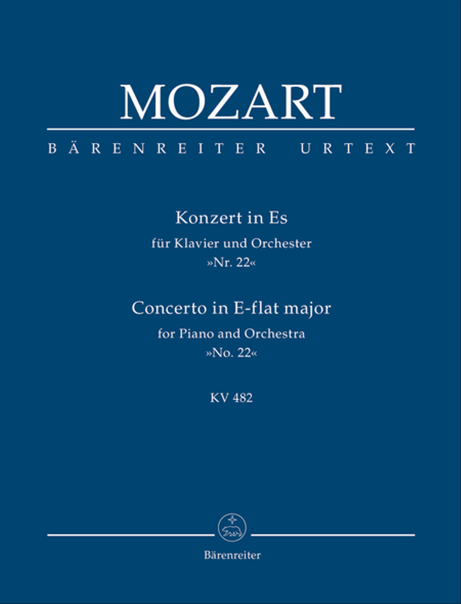 Concerto for Piano and Orchestra, No. 22 E flat major, KV 482