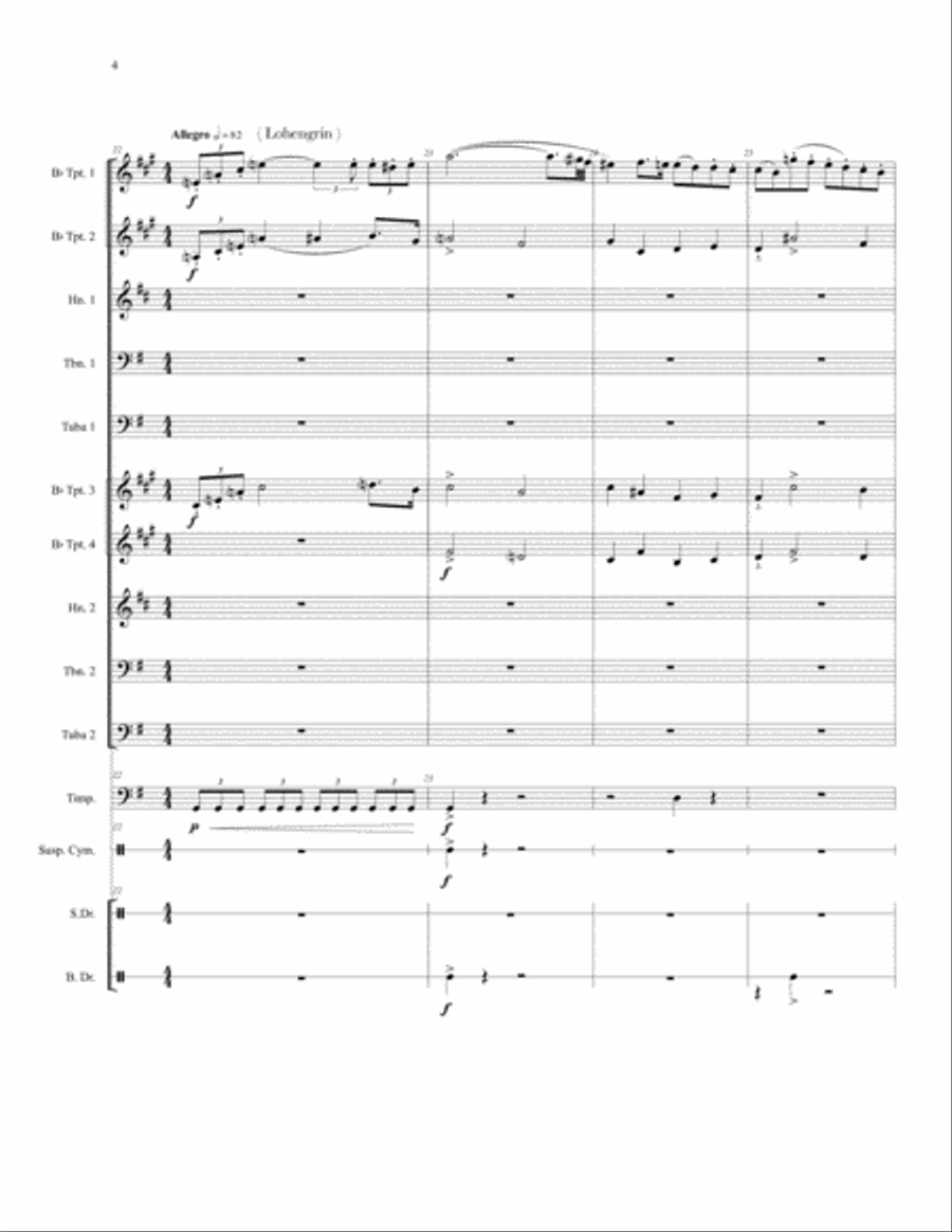 Viva la Wagner! Small Ensemble scores gallery preview page 6