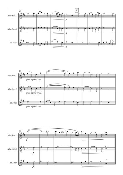 Ave Verum Corpus K. 618 arranged for Saxophone Trio image number null