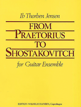 Book cover for Thorben Jensen: From Praetorius To Shostakovich