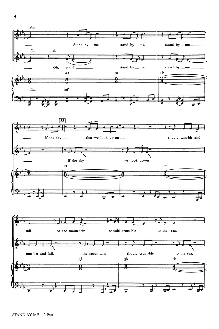 Stand By Me 2-Part scores gallery preview page 3