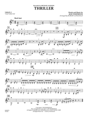 Thriller - Violin 3 (Viola T.C.)