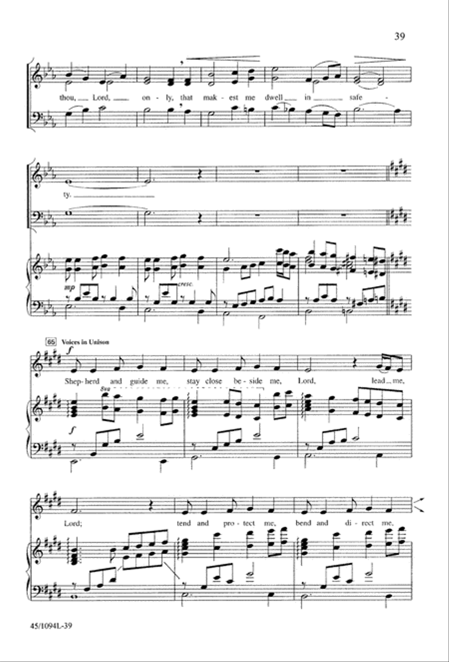 10 Anthems for about 10 Singers Unison Choir scores gallery preview page 39