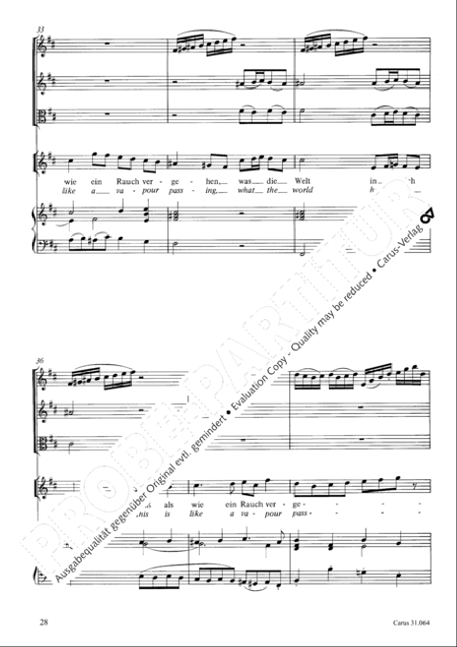 See now, what kind of love (Sehet, welch eine Liebe hat uns der Vater erzeiget) 4-Part scores gallery preview page 29