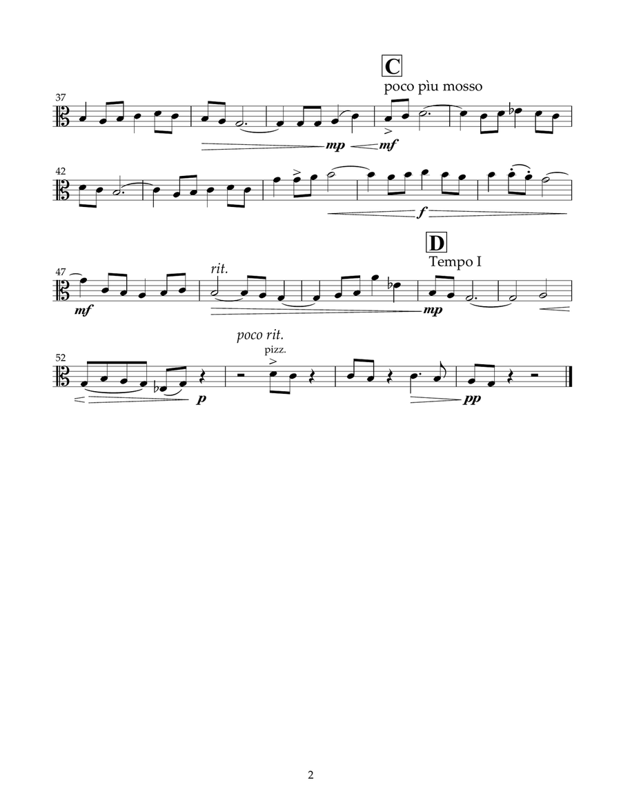 Letters from the War (parts) String Quartet scores gallery preview page 6