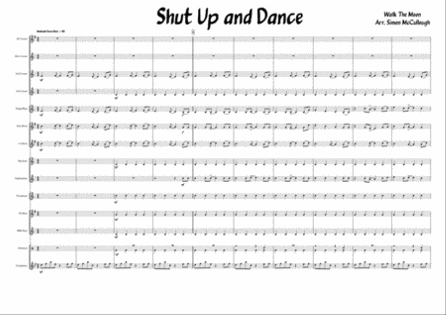 Shut Up And Dance Brass Ensemble scores gallery preview page 2