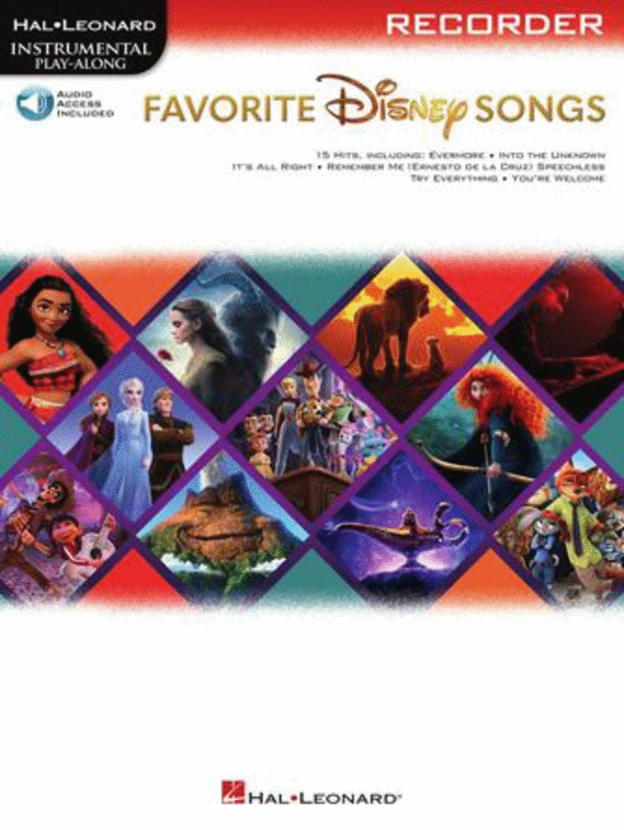 Favorite Disney Songs Recorder scores gallery preview page 1